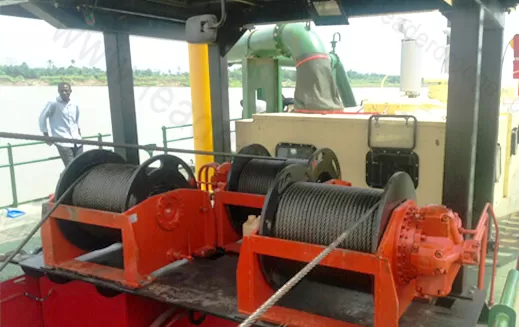 sand dredger winch - Leader Dredger